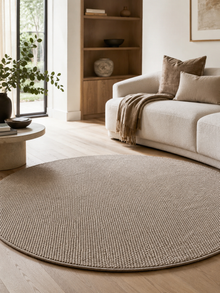 Rond Japandi Vloerkleed - HELIX 2200 BEIGE