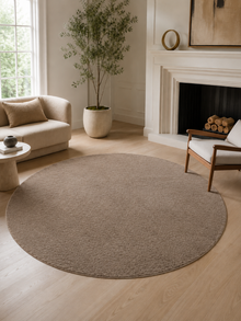 Rond Modern Vloerkleed - JOY 1400 MOCCA