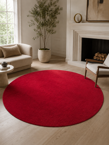 Rond Modern Vloerkleed - JOY 1400 RED