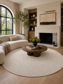 Rond Modern Vloerkleed - LOOM 4300 CREAM