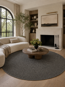 Rond Modern Vloerkleed - LOOM 4300 GREY