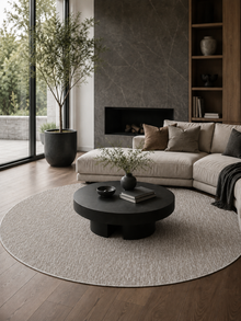 Rond Modern Vloerkleed - NIZZA 1800 BEIGE