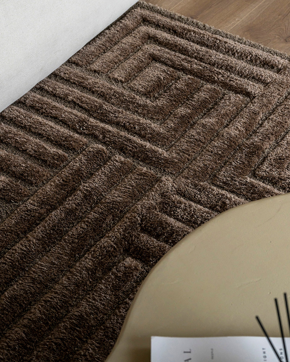 Modern Vloerkleed – Mallorca Bruin