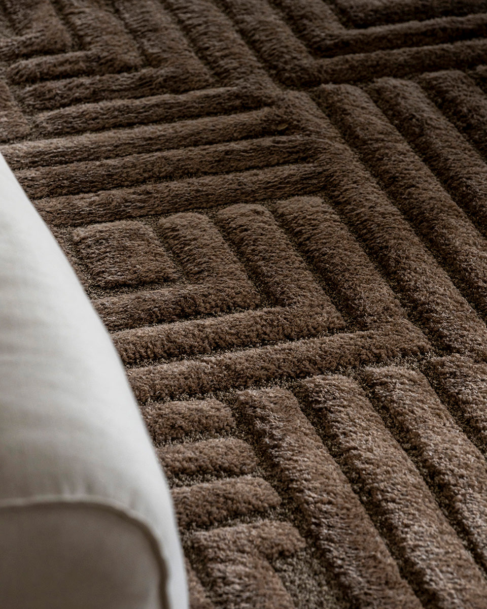 Modern Vloerkleed – Mallorca Bruin