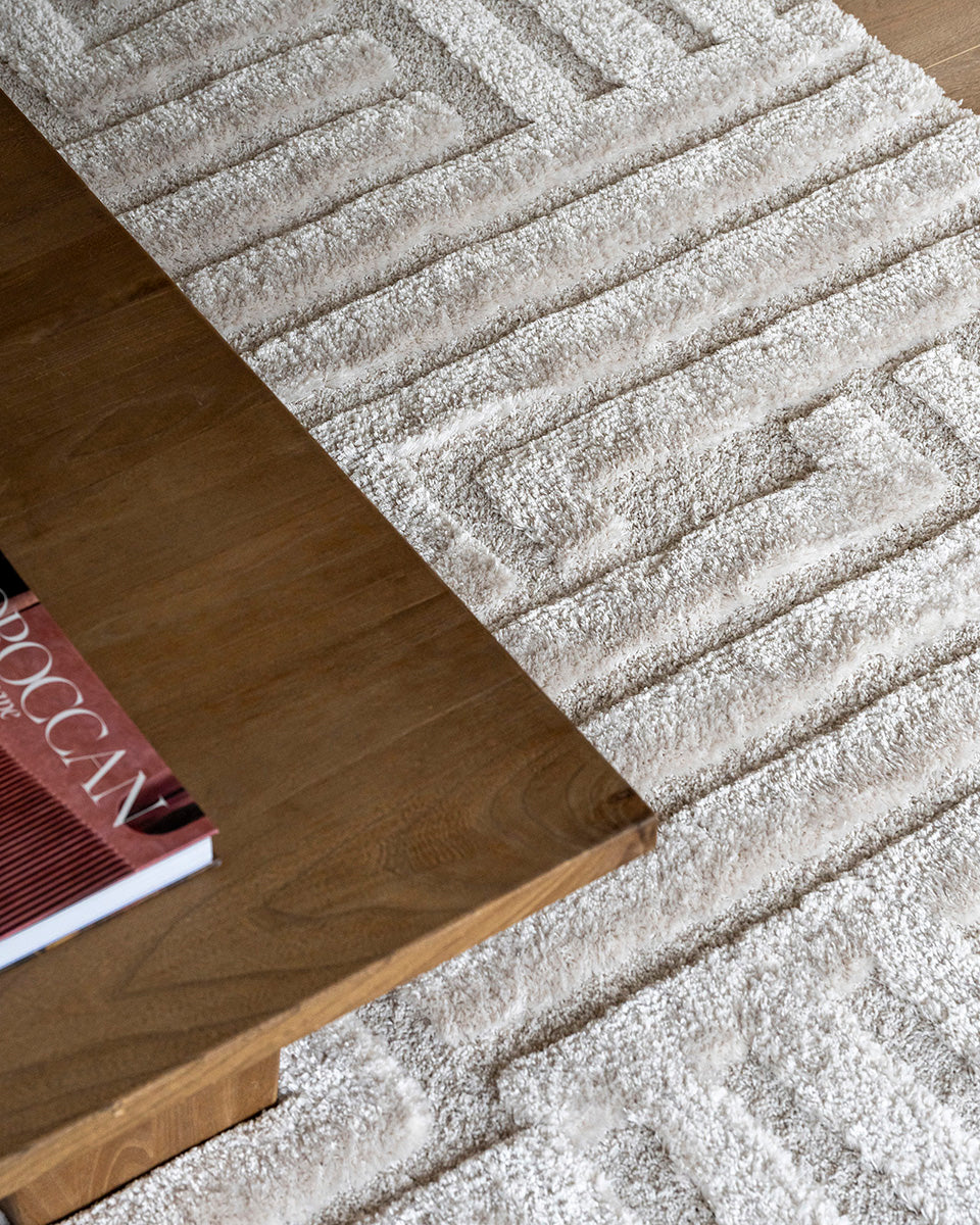 Modern Vloerkleed – Mallorca Wit