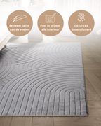 Japandi Vloerkleed - Terra Zenith Grijs