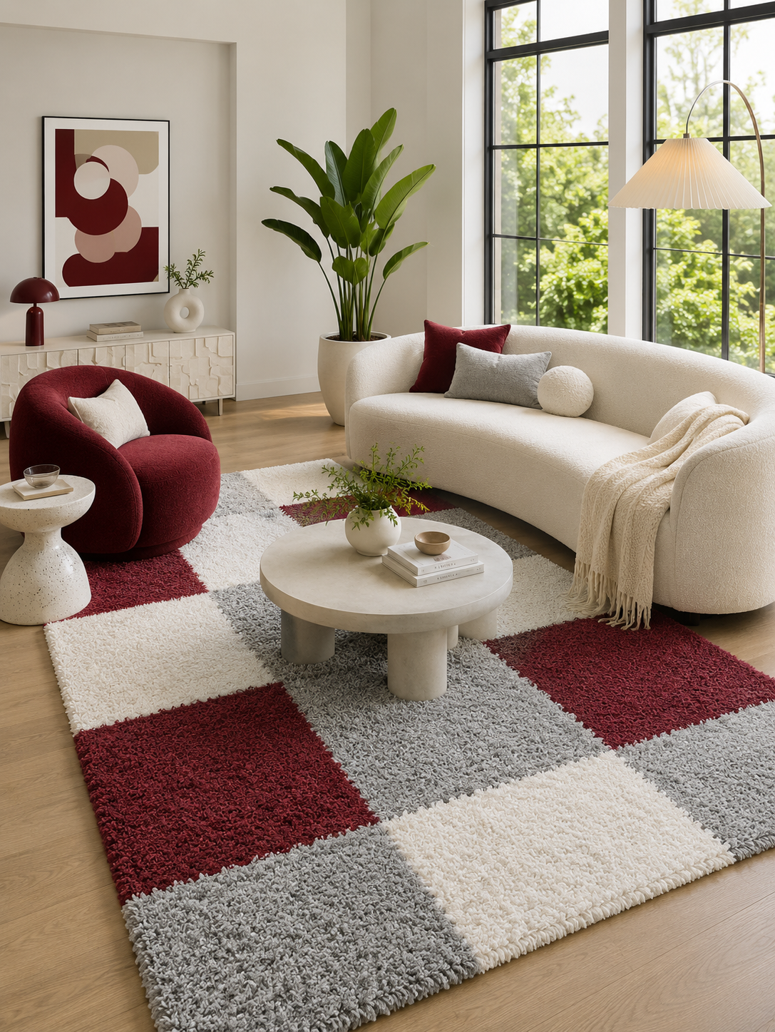 Shaggy Hoogpolig Vloerkleed - LIFE 1501 RED