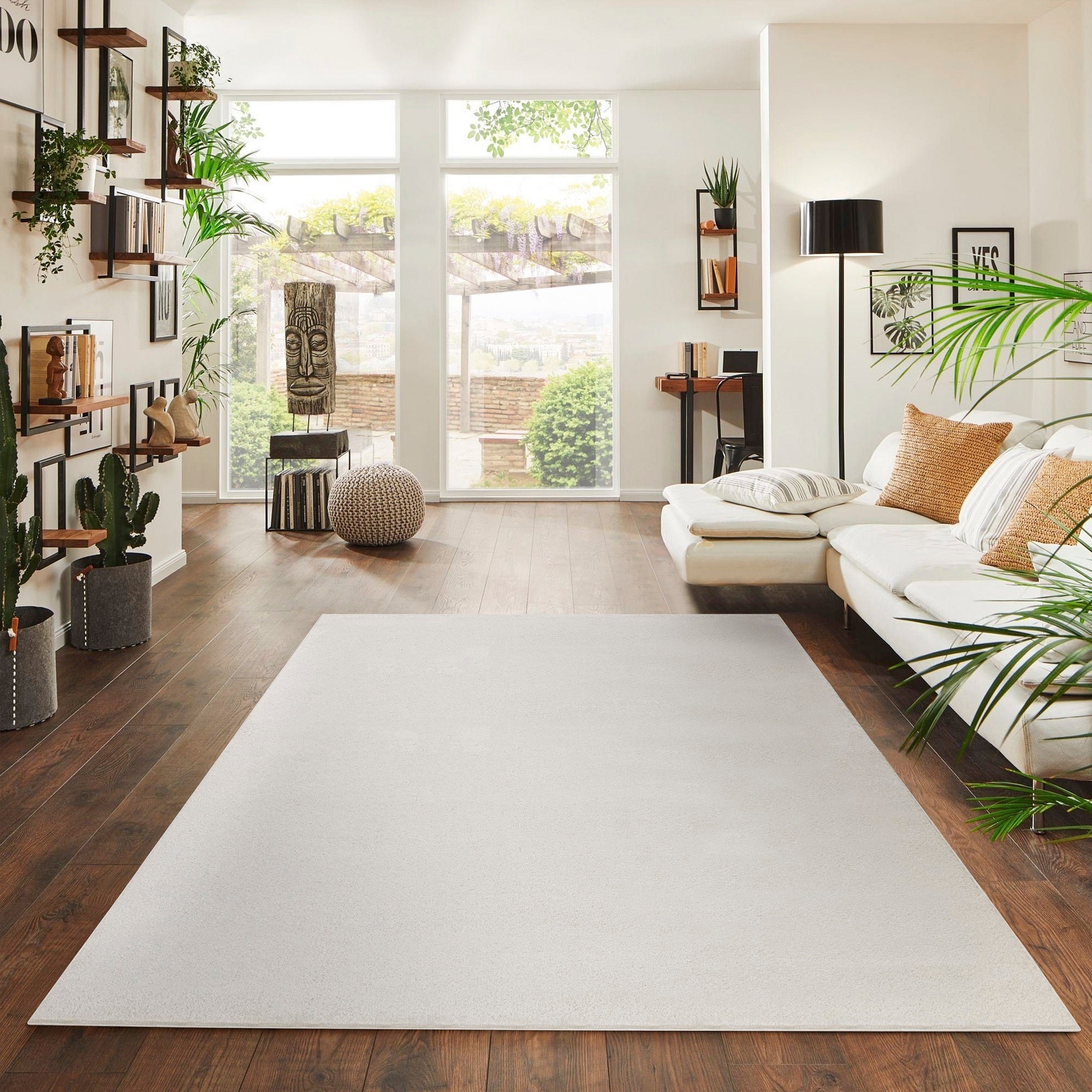 Laagpolig Vloerkleed - Nuvra Wit