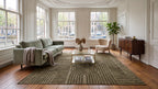 Japandi Vloerkleed Linea Curve Groen