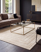 Japandi Vloerkleed Linea Frame Creme