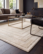 Japandi Vloerkleed Linea Frame Creme