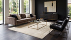 Japandi Vloerkleed Linea Frame Creme