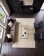 Japandi Vloerkleed Linea Frame Creme