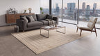 Japandi Vloerkleed Linea Frame Beige