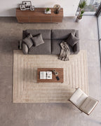 Japandi Vloerkleed Linea Frame Beige