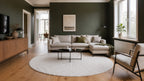Rond Japandi Vloerkleed - Ovara Zenith Creme