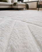 Rond Japandi Vloerkleed - Ovara Zenith Creme