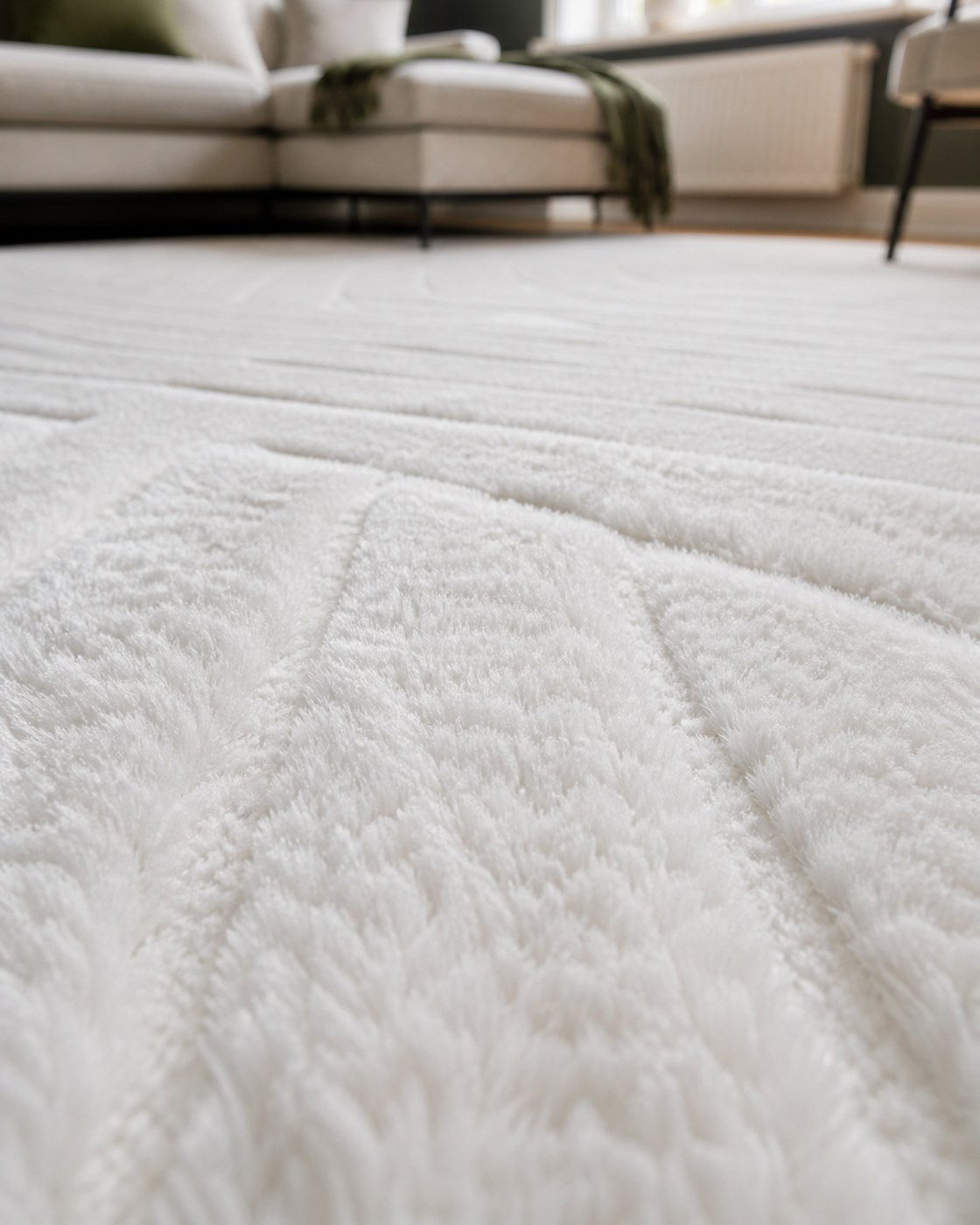 Rond Japandi Vloerkleed - Ovara Zenith Creme