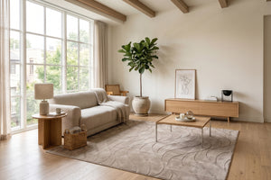 Japandi Vloerkleed Flova Taupe - 200x290 cm