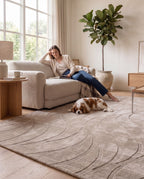 Japandi Vloerkleed Flova Taupe - 200x290 cm