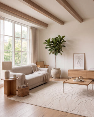 Japandi Vloerkleed Flova Beige