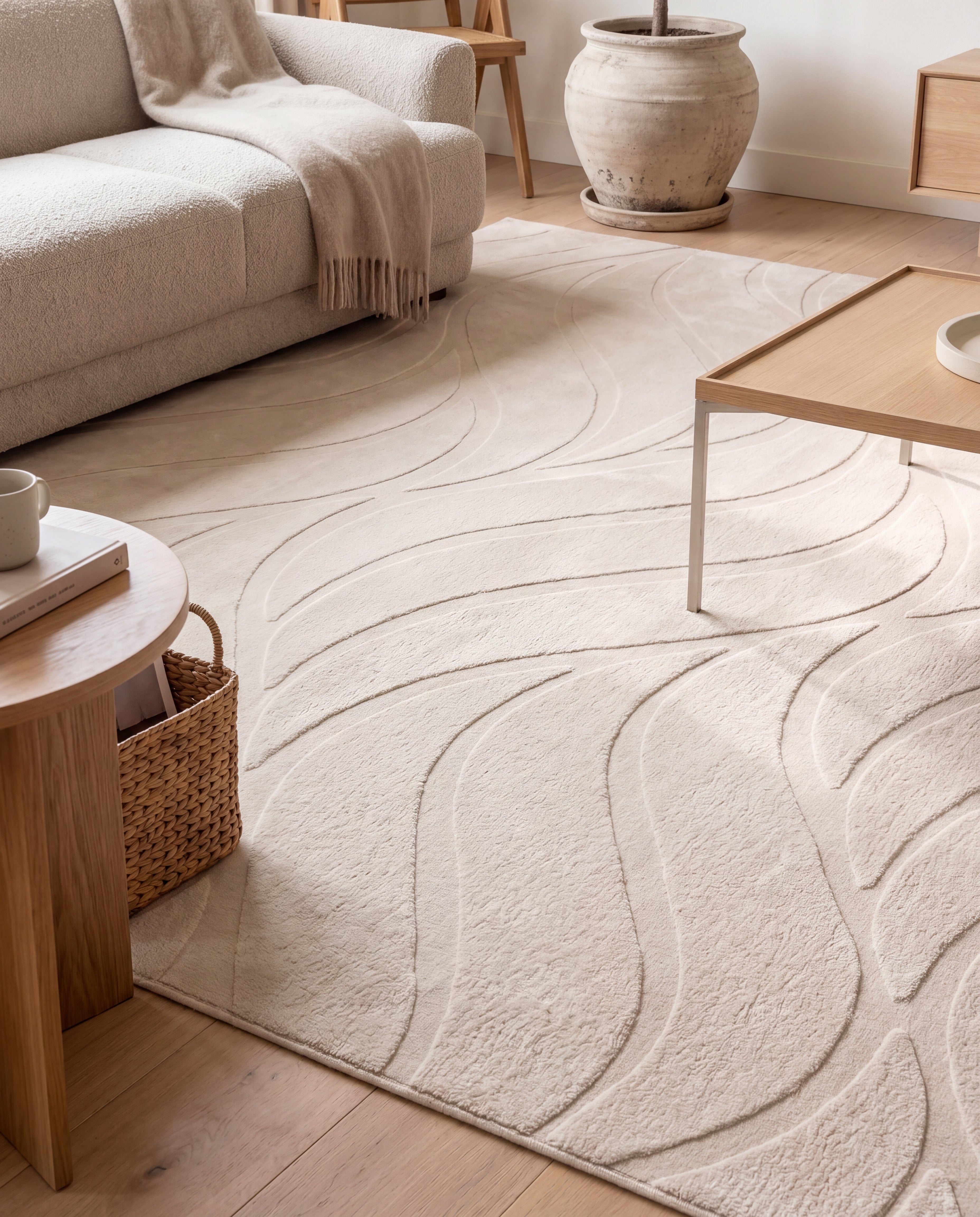 Japandi Vloerkleed Flova Beige