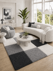 Hochflor Teppich - LIFE 1501 SCHWARZ