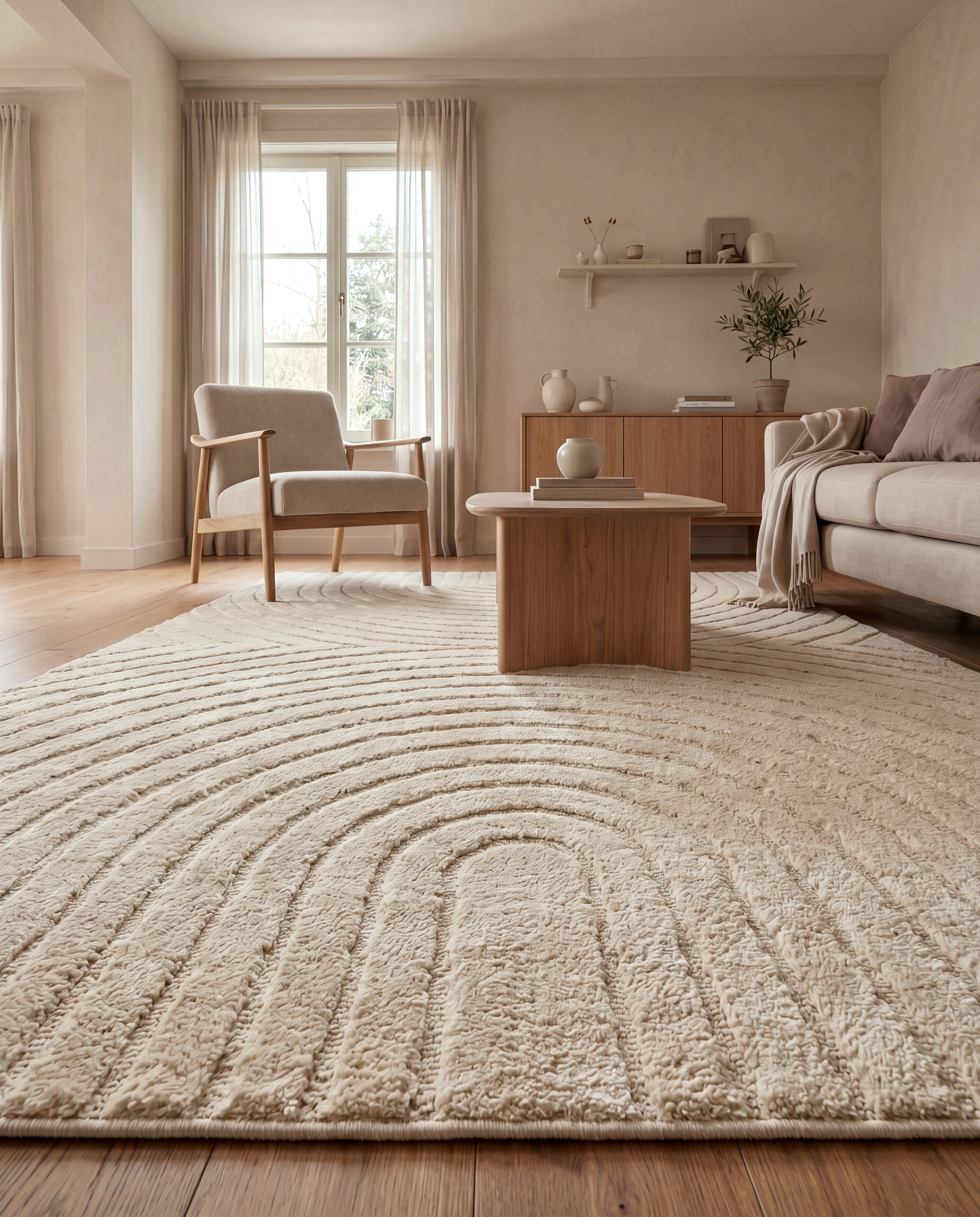 Japandi Vloerkleed - ART 1121 CREAM