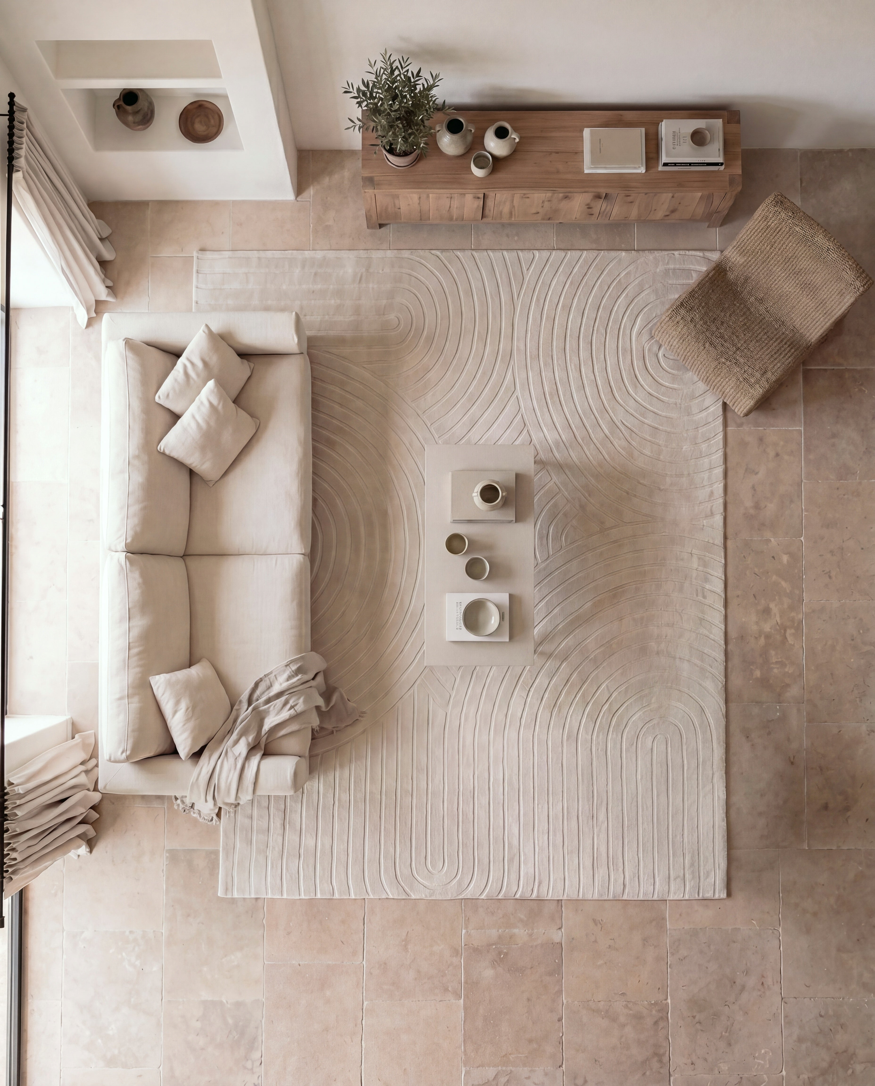 Japandi Vloerkleed - Terra Zenith Beige