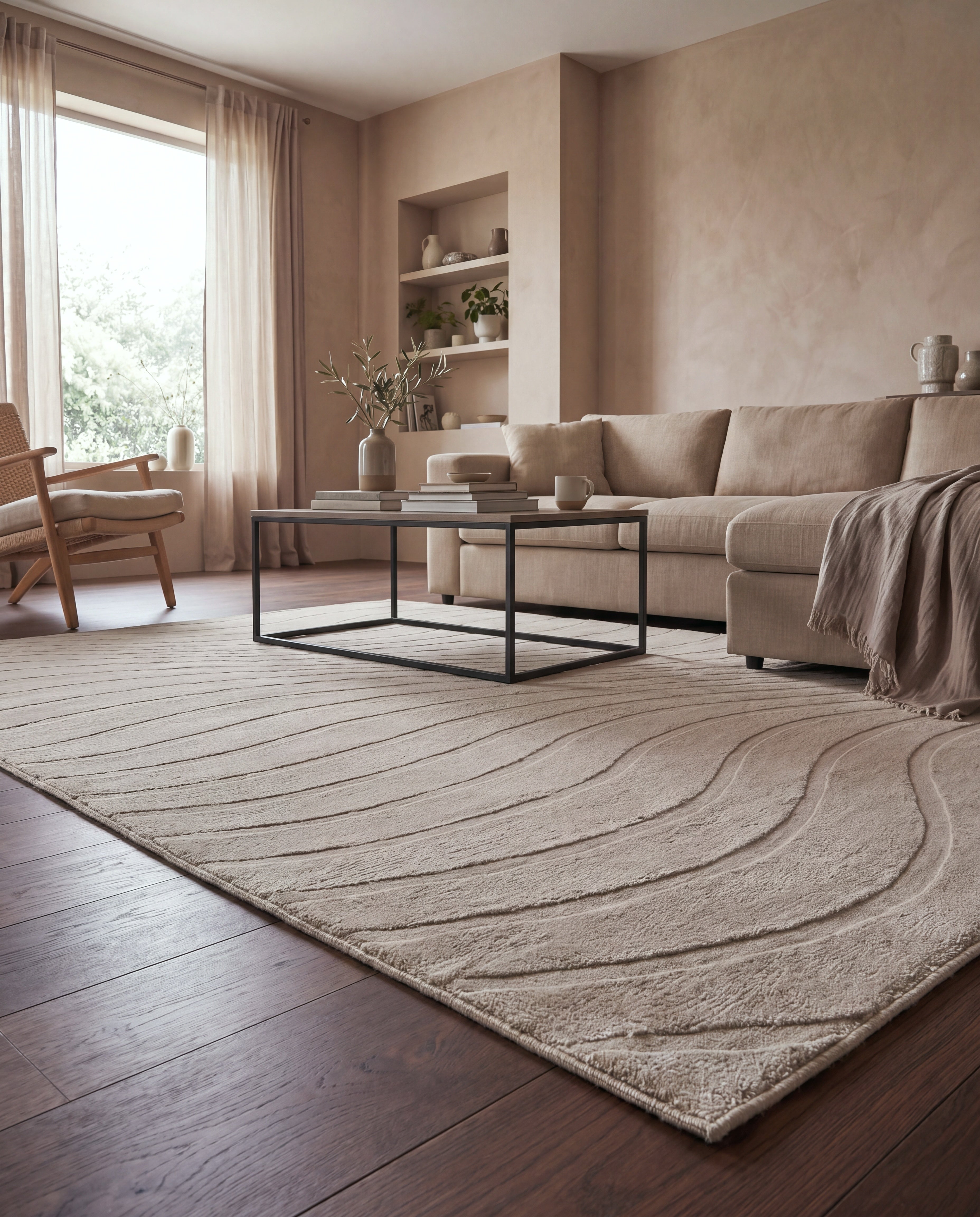 Japandi Vloerkleed - Terra Maris Beige