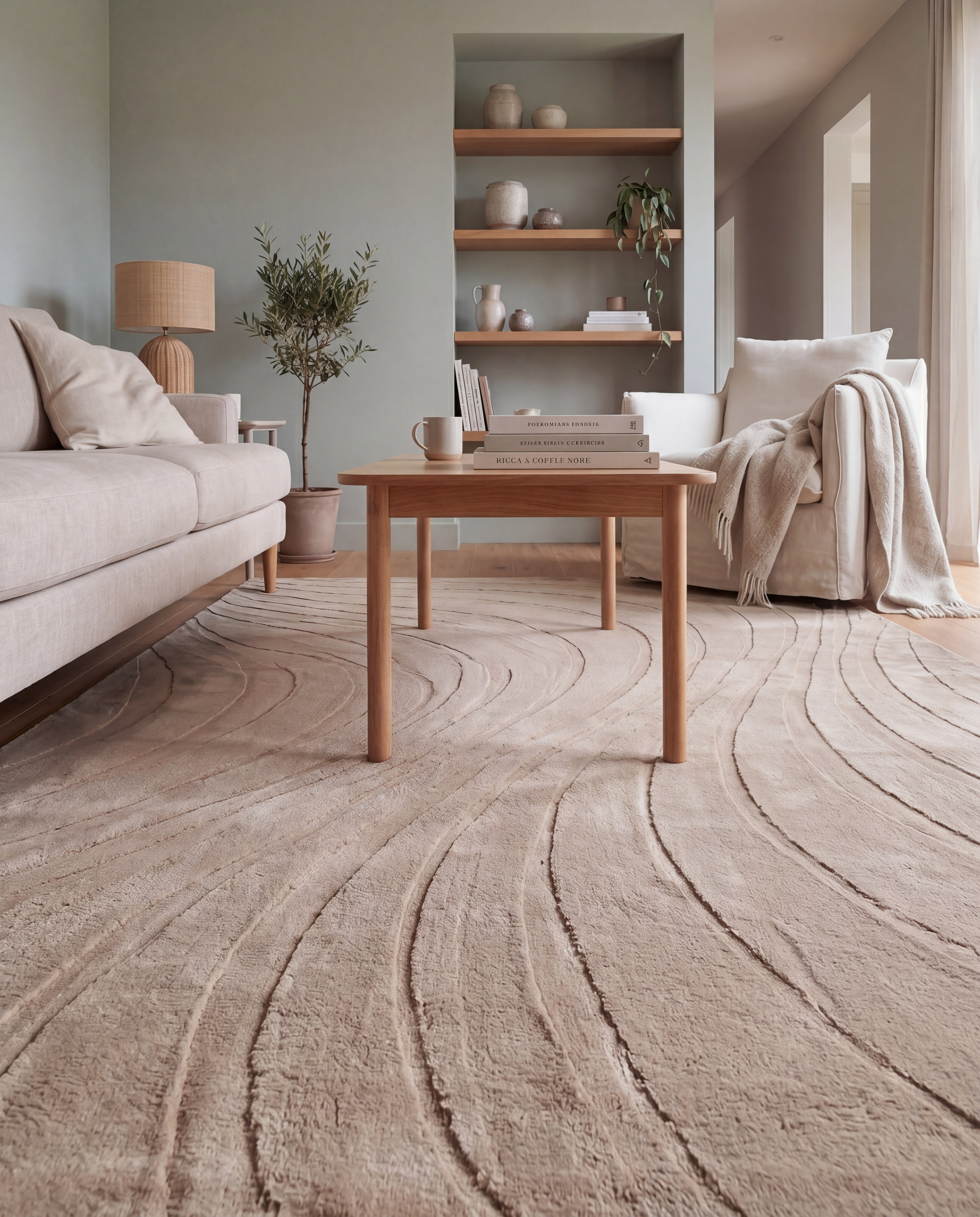 Japandi Vloerkleed - Terra Maris Taupe