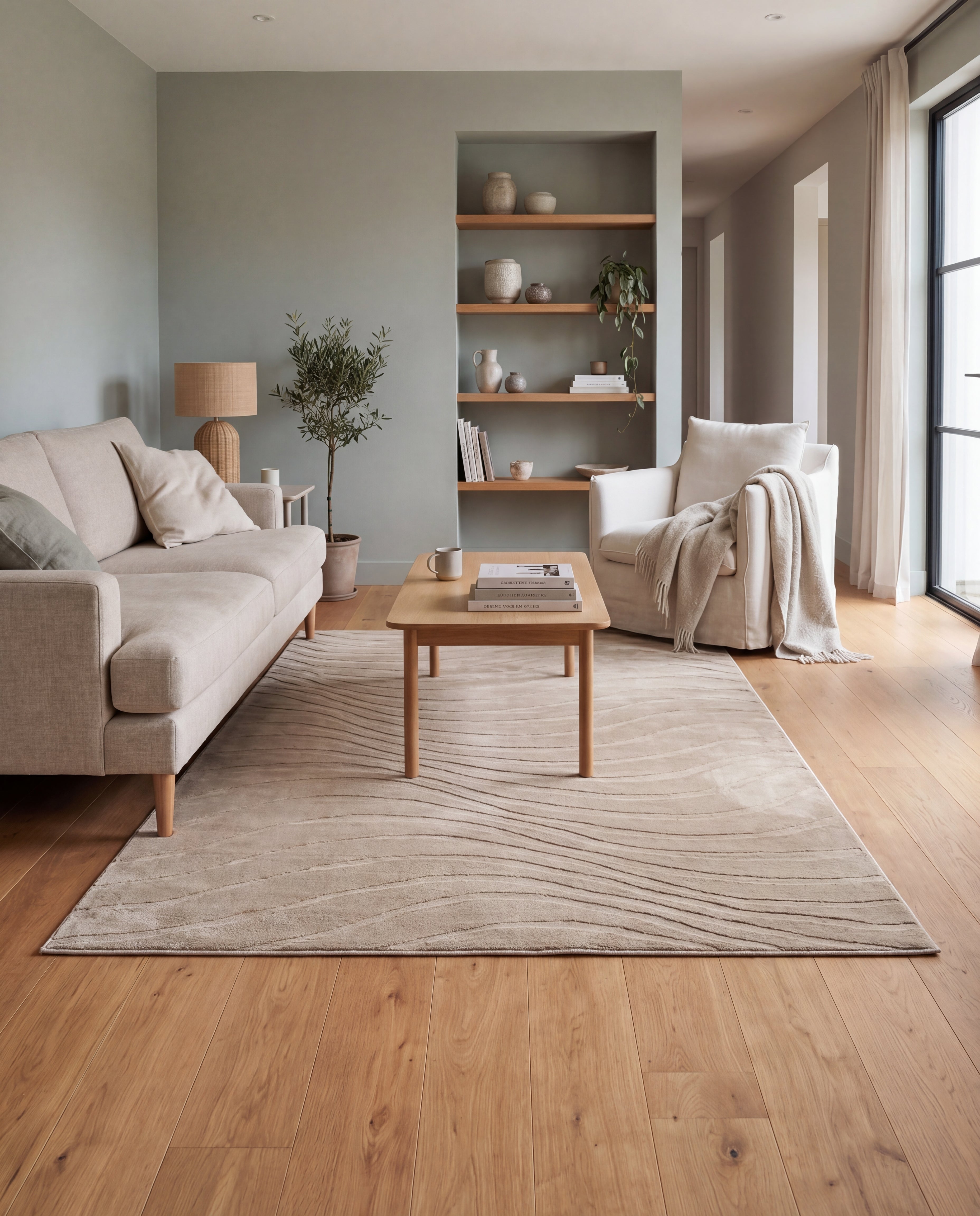 Japandi Vloerkleed - Terra Maris Taupe