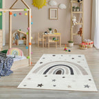 Kinder Vloerkleed - Rainbow Wit
