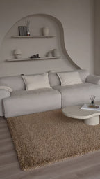 Shaggy Vloerkleed - Mistral Warm Beige