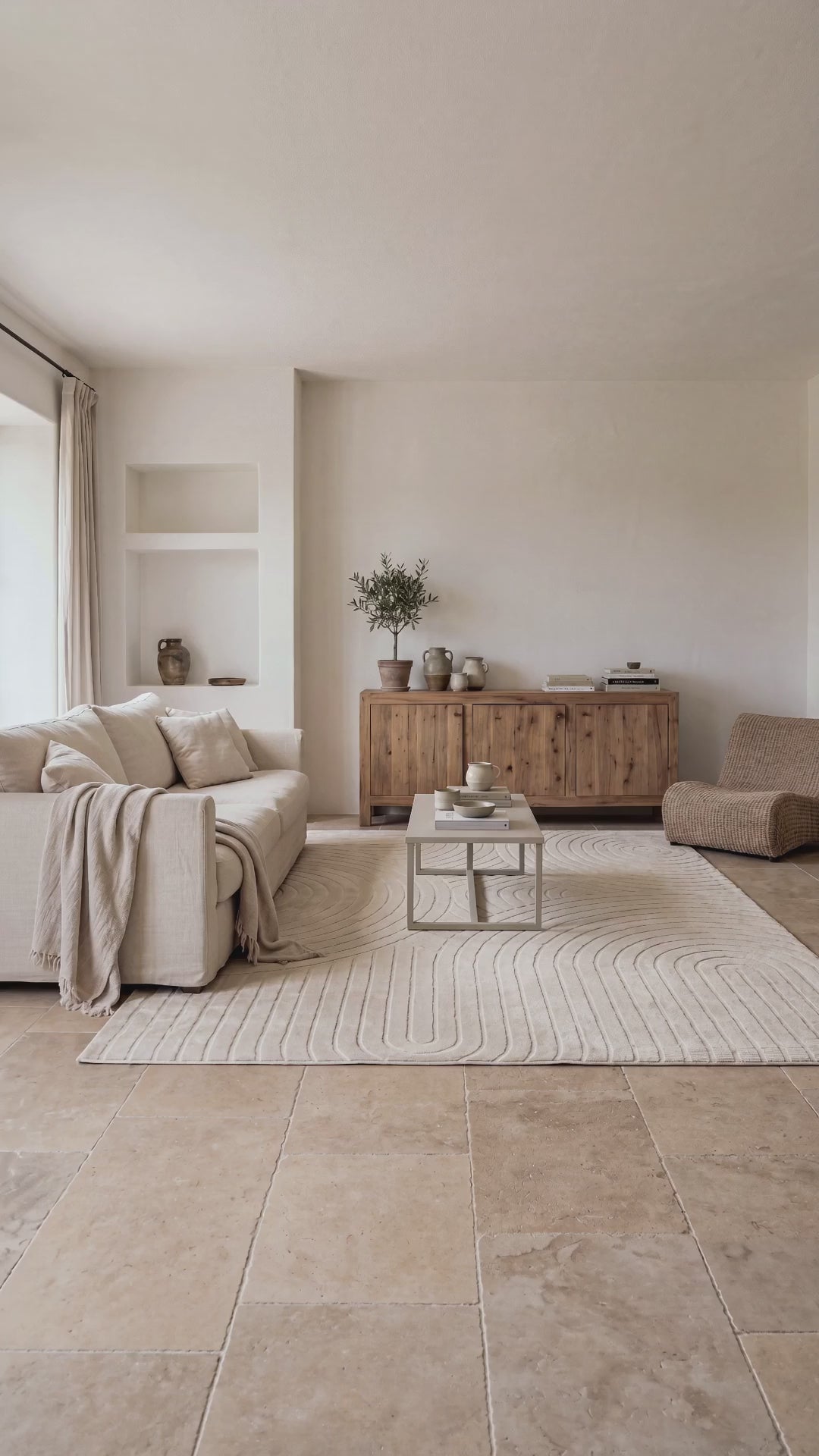 Japandi Vloerkleed - Terra Zenith Beige