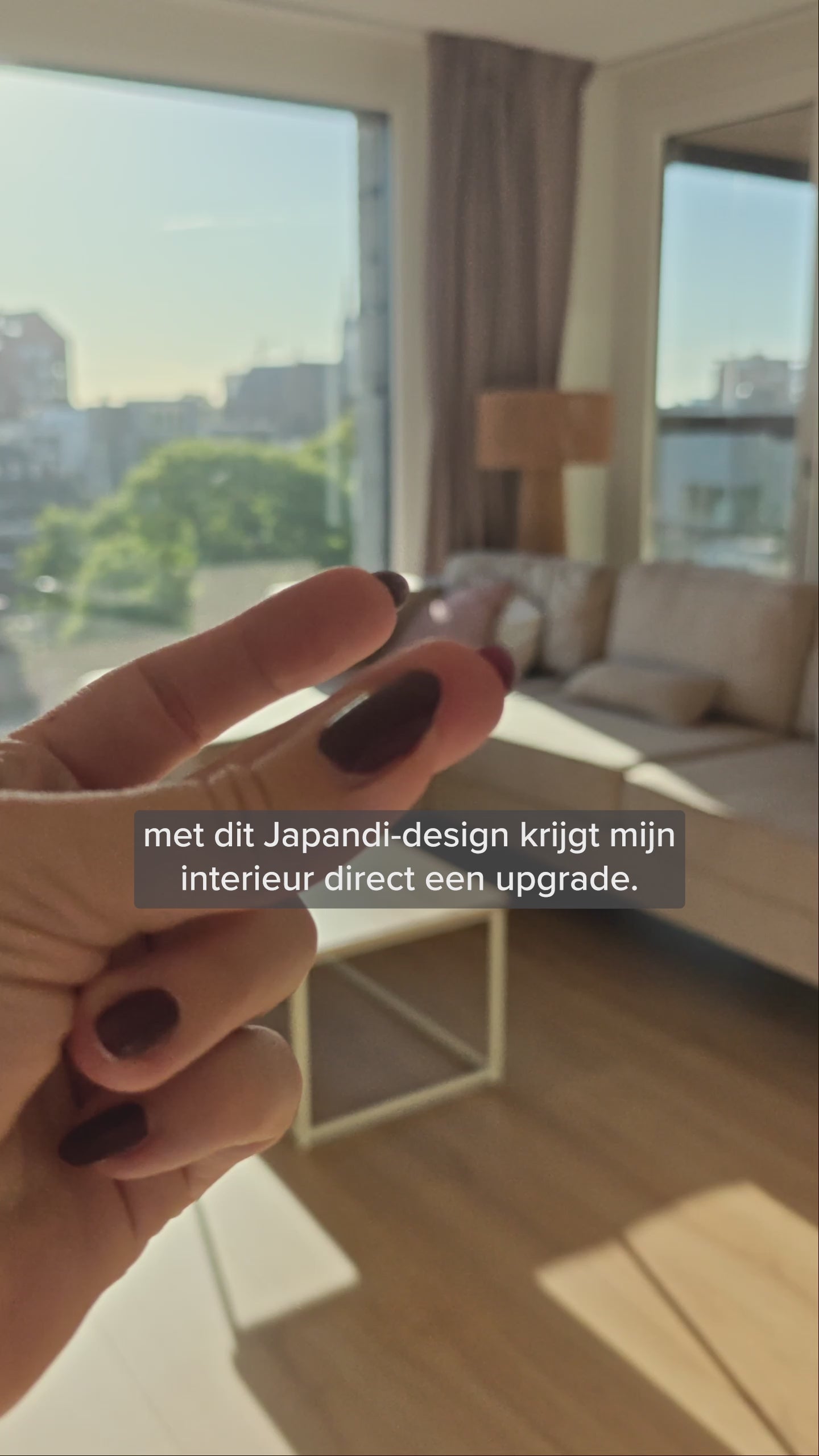 Rond Japandi Vloerkleed - Ovara Plano Gebroken Wit