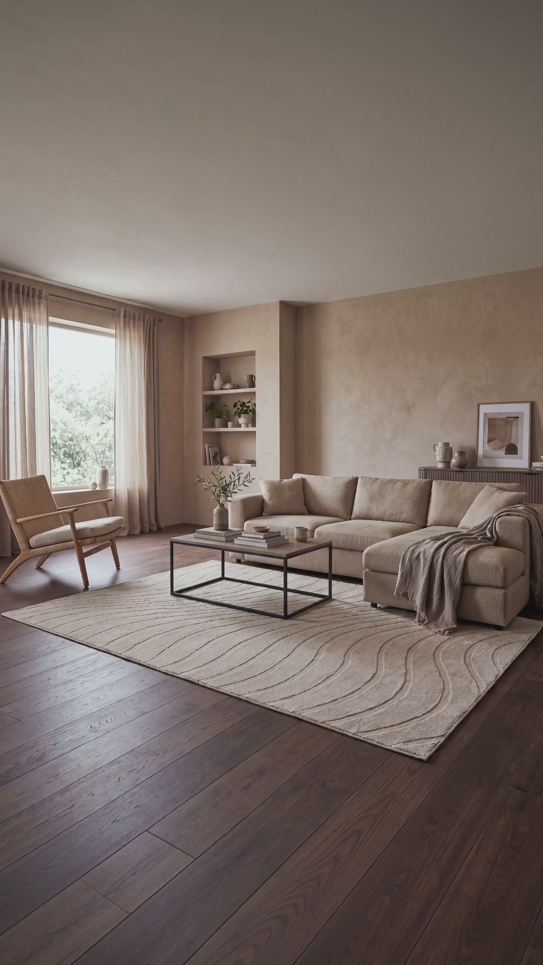 Japandi Vloerkleed - Terra Maris Beige