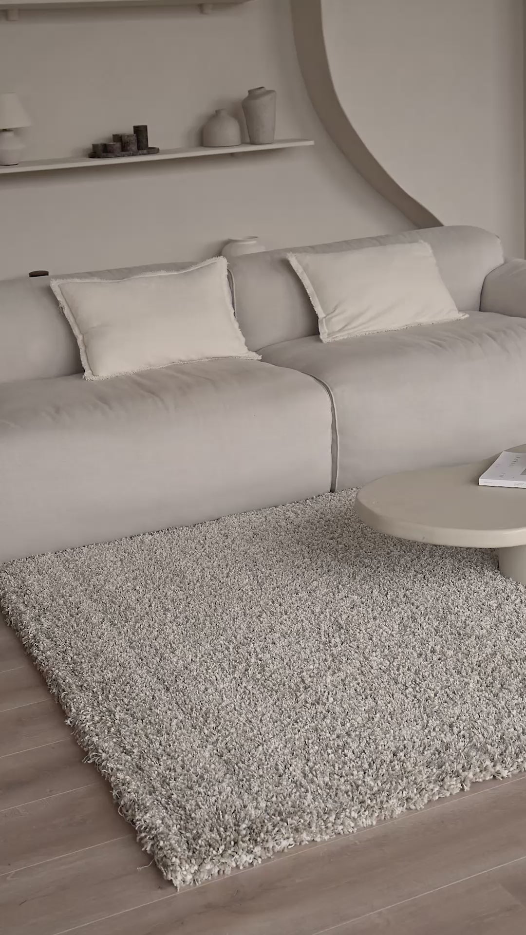 Shaggy Vloerkleed - Mistral Creme