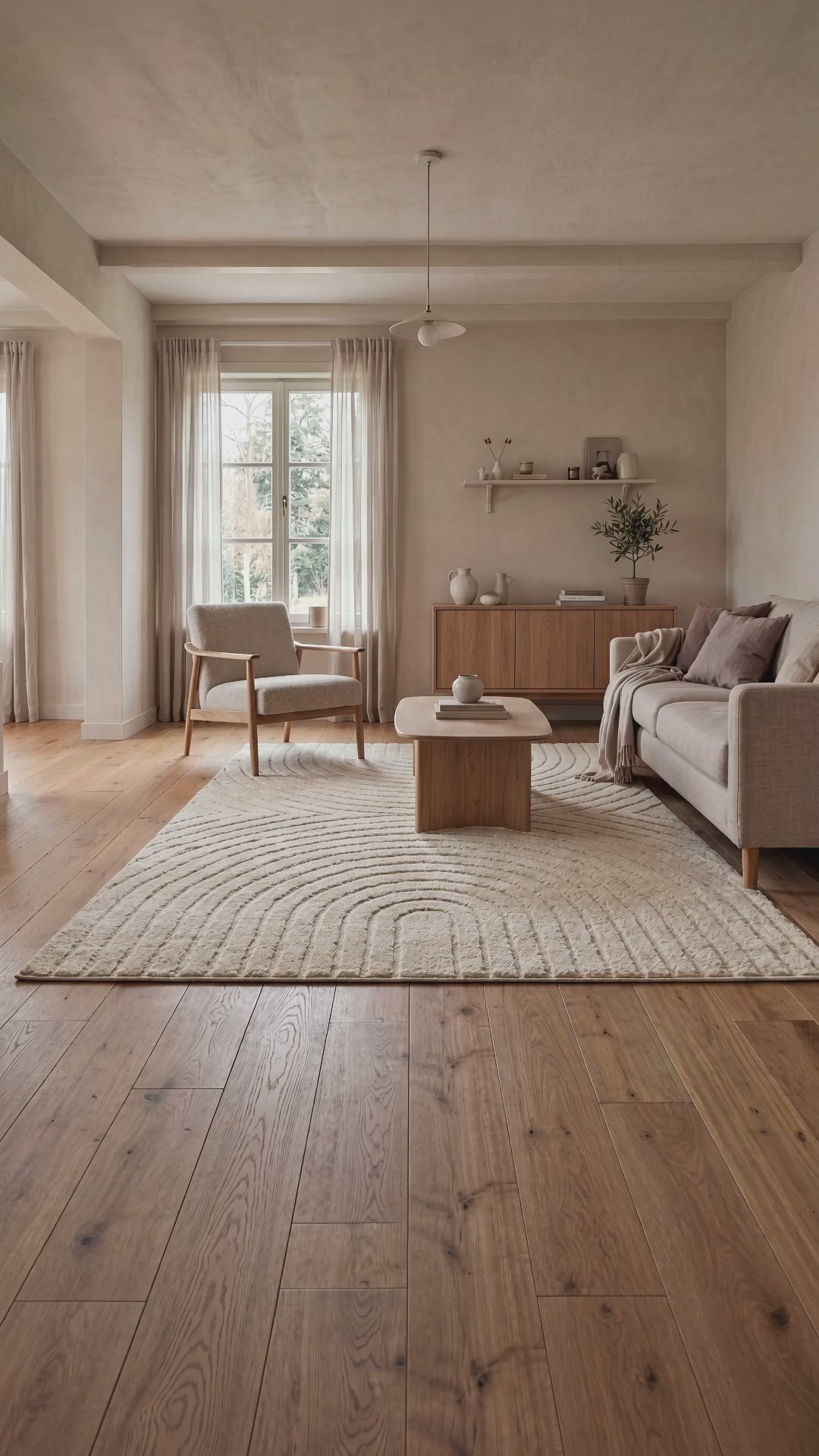 Japandi Vloerkleed - ART 1121 CREAM