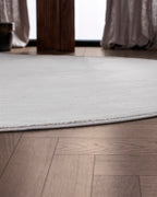 Rond Japandi Vloerkleed - Ovara Plano Gebroken Wit