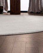 Rond Japandi Vloerkleed - Ovara Plano Beige